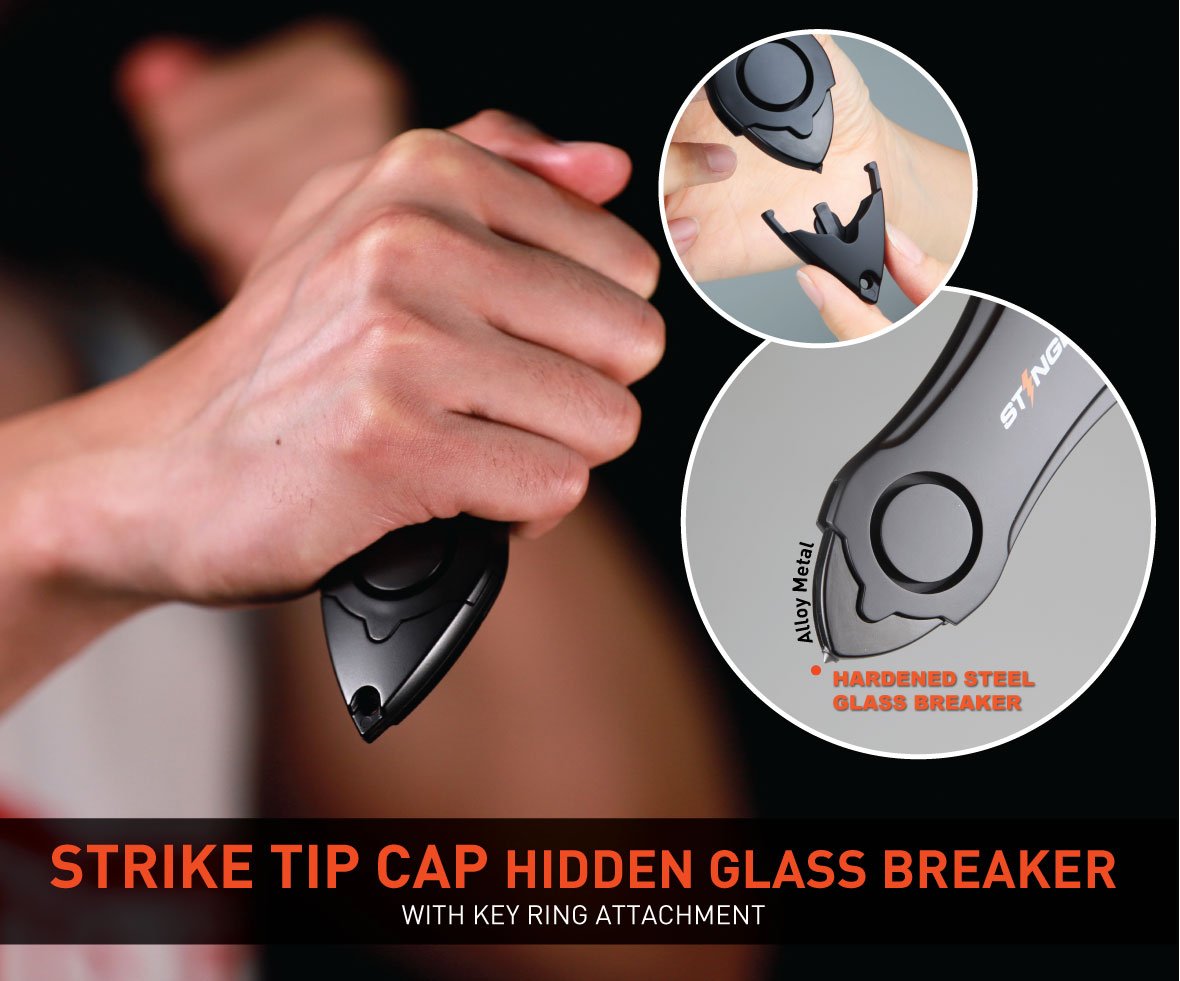 Stinger Personal Alarm Emergency Tool, Safety Alarm, Seat Belt Cutter, Glass Breaker, Original Design in USA