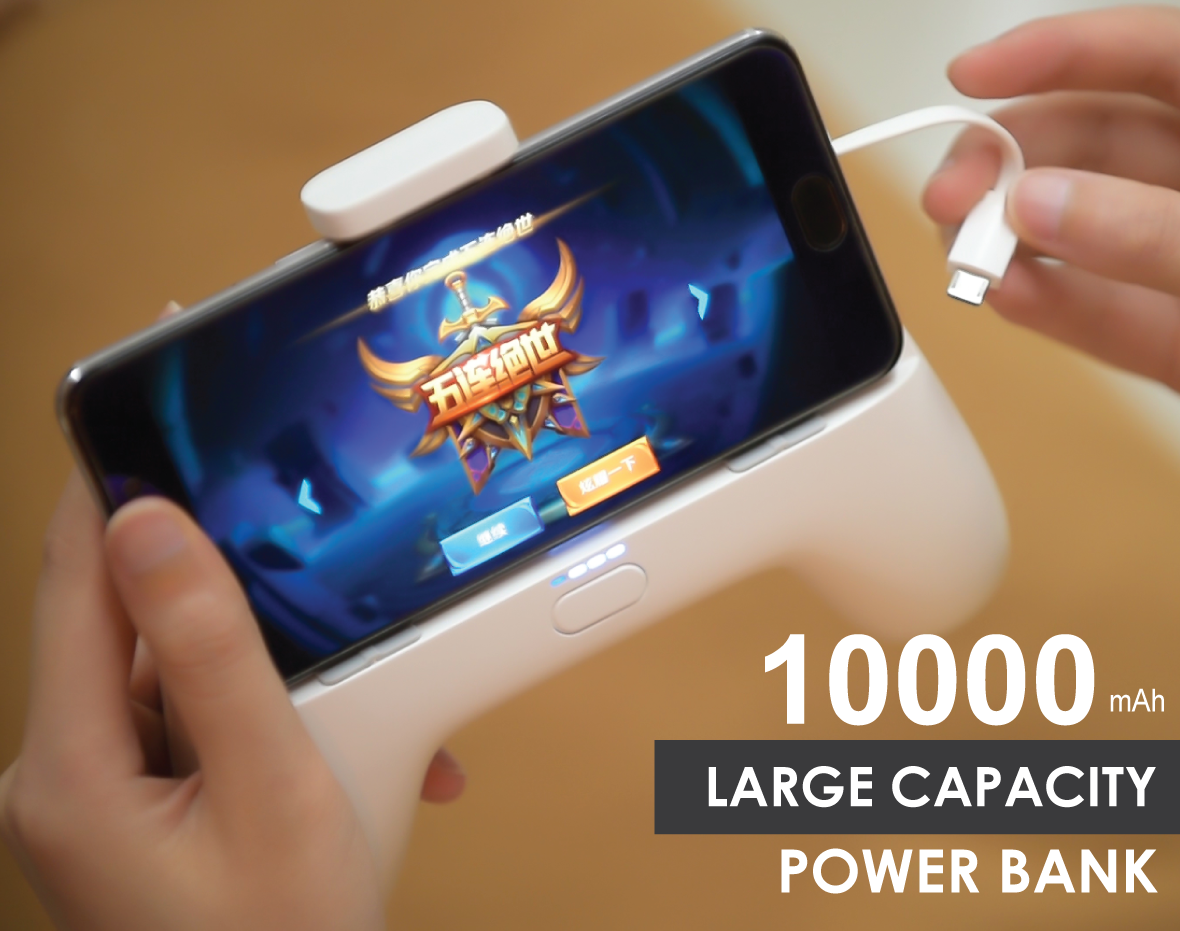 ORCA 10000 mAh Power Bank Game Handle Grip for All SmartPhone