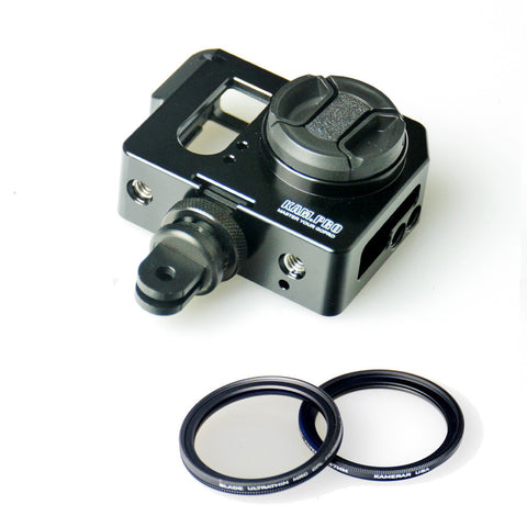 Picture of Kamerar Pico Cage with Blade Thin Premium UV & CPL Filters for GoPro  Hero Camera