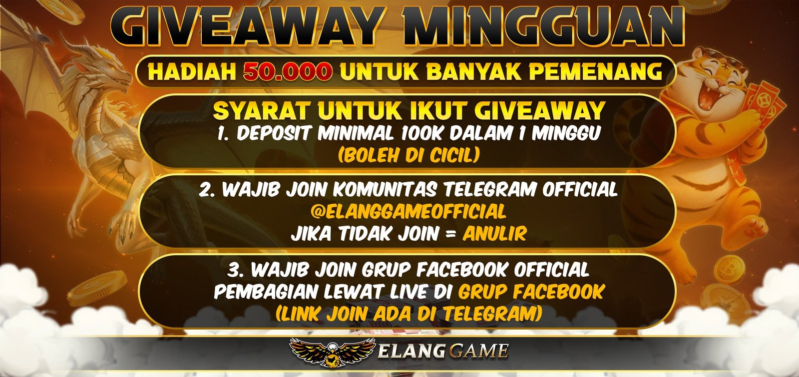 Promo Spesial ELANGGAME - Diskon Perlengkapan Gaming