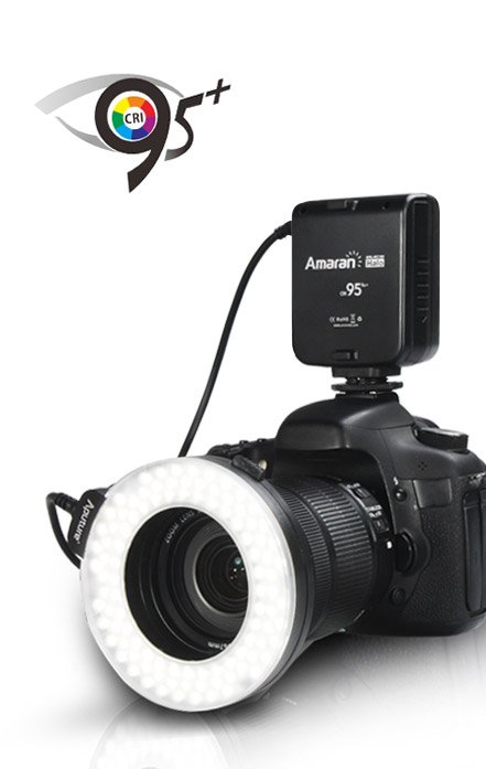 aputure amaran ring flash light