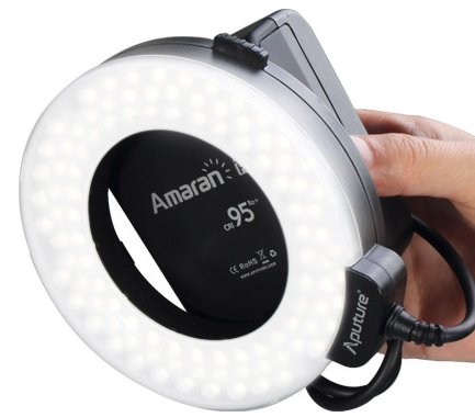 aputure amaran ring flash light