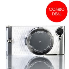 ZIP-5S Case & RV-2 Lens Combo for Apple iPhone 5/5S (White Edition)